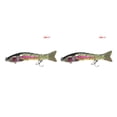 thumbnail image 4 of Eigraketly Bait Lure Crankbait Pesca Multi-seccional Hundimiento Swimbait con Garra Barb Hook, D8K-11 D8K-11 2piezas Eigraketly CBP141564, 4 of 5