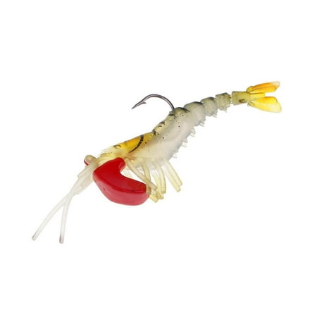1pcs Artificial 3d Shrimp Sinking Soft Noctilucan Fishing Lure 7cm
