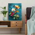 thumbnail image 5 of Autumn Three Flower Canvas Wall Art, Fall Leaf Oil Painting, Seasonal Home Wall Decor, 5 of 8