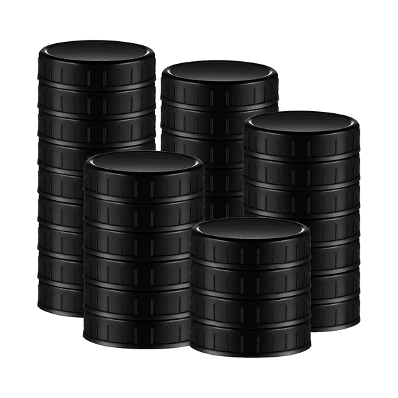 Jar Lids Plastic Storage Caps with Rubber Seal Replacement Plastic Lids for Jars Canning Jars and More,86 mm