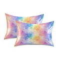 thumbnail image 3 of Ryvnso Satin Pillowcase Rainbow Tie Dye-a2 Pillow Cases Standard Size 26x20in, 3 of 6