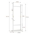 thumbnail image 7 of Coat Racks solid wood hanger 23.6* 11*64.1in Solid environmental protection easy to assemble beautiful can be placed in the bedroom/entrance/living room, 7 of 7