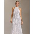 thumbnail image 2 of Vestido de novia bellabarnetten Sloan Lace con cuello halter, 2 of 6