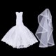 thumbnail image 3 of Vestido de muñeca de niña Sunnimix Hecho Fiesta de Noche Larga para 1/3 Dolls 60 cm Color blanco, 3 of 8