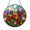 Acrylic 3.5 Inch, variant on Wildflower Meadow Stained Glass Suncatcher Round Window Hanging Panel for Home Decor Colorful Nature Theme