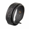 thumbnail image 1 of Brazalete de pulsera de múltiples capas de cuero en relieve Negro Sunnimix, 1 of 8
