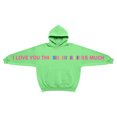 thumbnail image 6 of Ulanda I Love You This Much Kids Hoodies Teens Girls Boys Valentine's Day Cute Graphic Sweatshirt Letter Prints Hoodies Gift (Green, 3-4 Years), 6 of 6