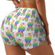thumbnail image 1 of Balery Rainbow Llama Pantalones cortos de entrenamiento estampados para mujer, sin costuras, ajustados, para gimnasio, yoga, correr, deportes, ejercicio activo, fitness.-Large, 1 of 8