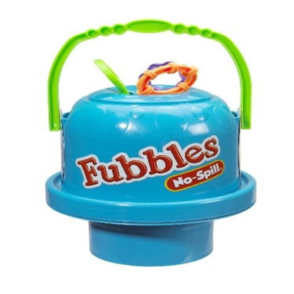 Little Kids Fubbles NoSpill Big Bubble Bucket in Blue for MultiChild Play, Made in the USA