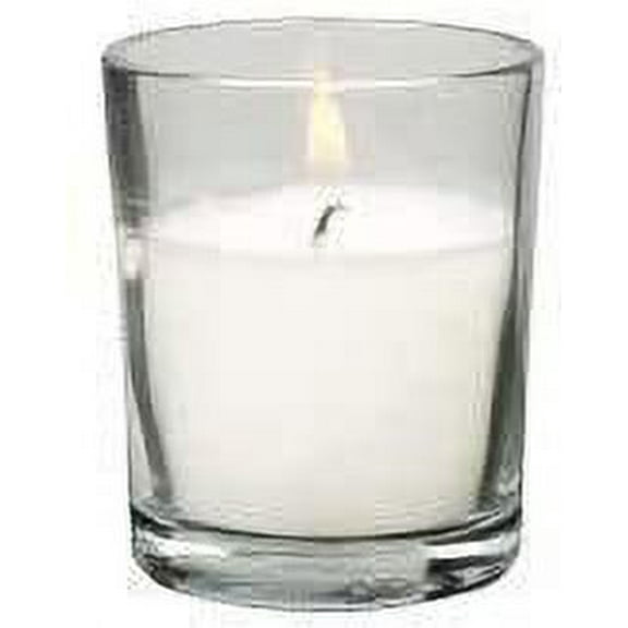 D'light Online 10 Hour Poured Wax Filled White Votives Pack of 25