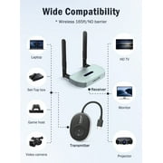 Lemorele Wireless HDMI Transmitter and Receiver, 5G HDMI VGA Wireless Transmission, Support Dual Screen Display, 164FT/50M 1080P HDMI Wireless Transmission 8 TX to 1RX