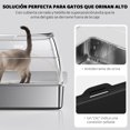 thumbnail image 4 of Caja de arena para gatos con tapa, cuchara y filtro, grande, negro, 4 of 8