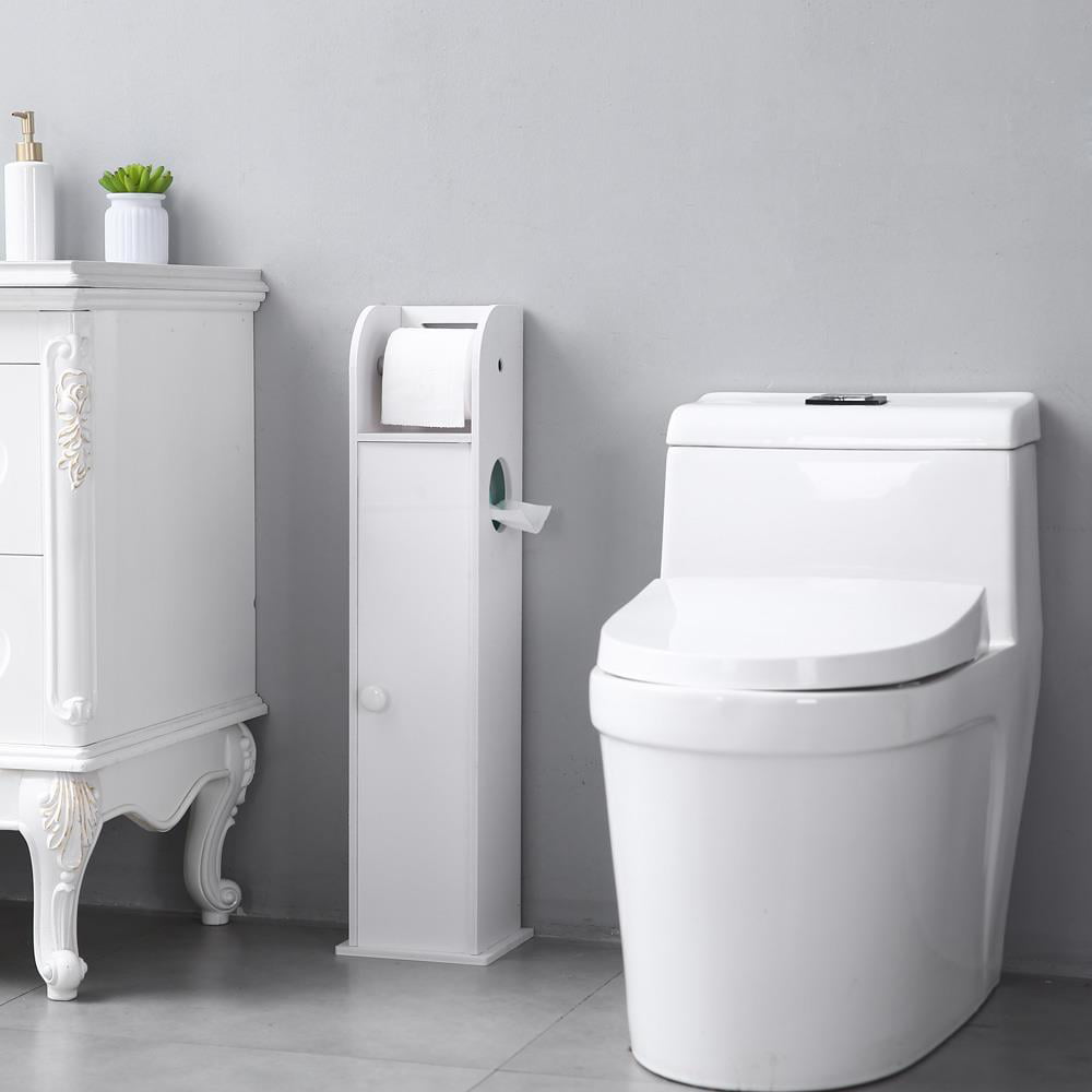 Winado Free Standing PVC Toilet Paper Bathroom Cabinet Holder Narrow ...