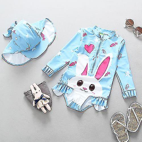 Traje de baño para niñas nuevo traje de baño para niñas 2020 traje de baño estampado para niñas 2020 beachwear cz900a 110 ((4 - 5y)