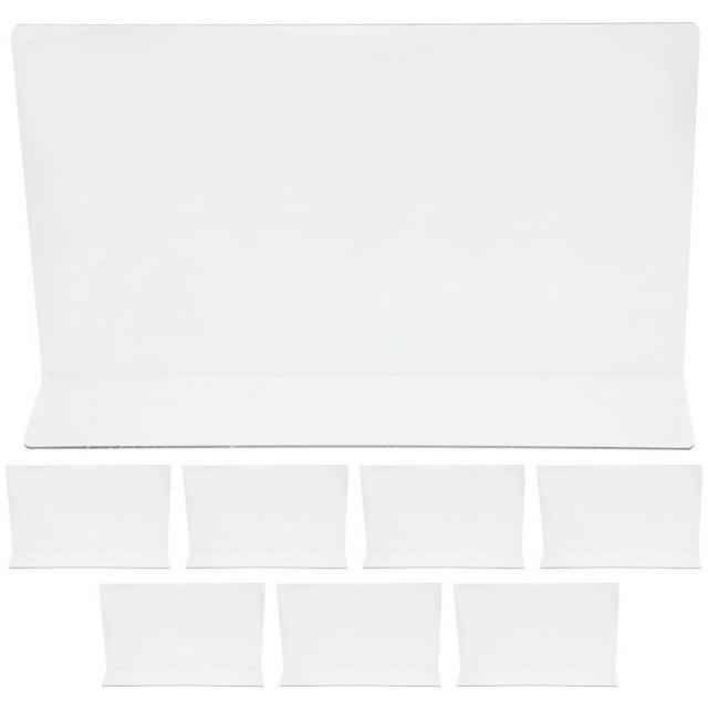 8 pcs Plastic Shelf Dividers Clear Closets Shelf Divider Shelf Separators
