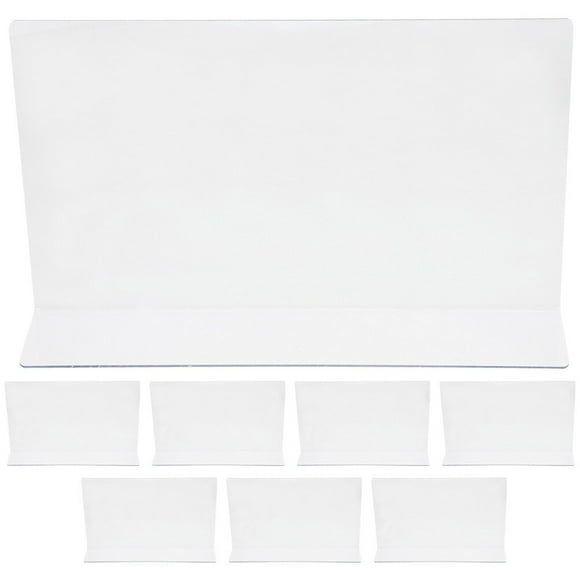 8 pcs Plastic Shelf Dividers Clear Closets Shelf Divider Shelf Separators