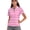 Pink Heart Stripes, variant on Whosucclay Lucky Clover Pattern Athletic Shirt, Half-Zip Moisture Wicking Elastic Polo Shirts for Tennis Golf Sport Lightweight Size Large