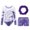 Purple/Long, variant on Girls Gymnastics Leotard for Kids Long Sleeve Ballet Dance Wear with Bodyshorts and Hair Scrunchie 5-12 Years