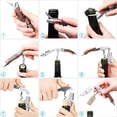 thumbnail image 5 of Generic Wine Opener-Professional Corkscrew Wine Opener with Foil Cutter & Cap Remover, Manual Wine Key for Servers, Bartenders, Waiters & Home Use, Rosewood Handle Wine Bottle Opener, 5 of 6