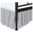 Ruffled Bed Skirt with Split Corners,King Dust Ruffle 16 inch Drop, 100