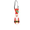 thumbnail image 2 of Christmas Tree Santa Claus Tie with Cartoon Pattern for Kids, Perfect for Holiday Parties Celebrations, Adorned with Christmas Tree and Berry Design, Gift Idea for Young Children, 2 of 6