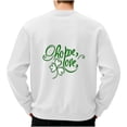 thumbnail image 3 of FRSASU Valentine's Day Long Sleeve Tops for Men Heart Print Cover ups Tee Shirts White-E, 3 of 5