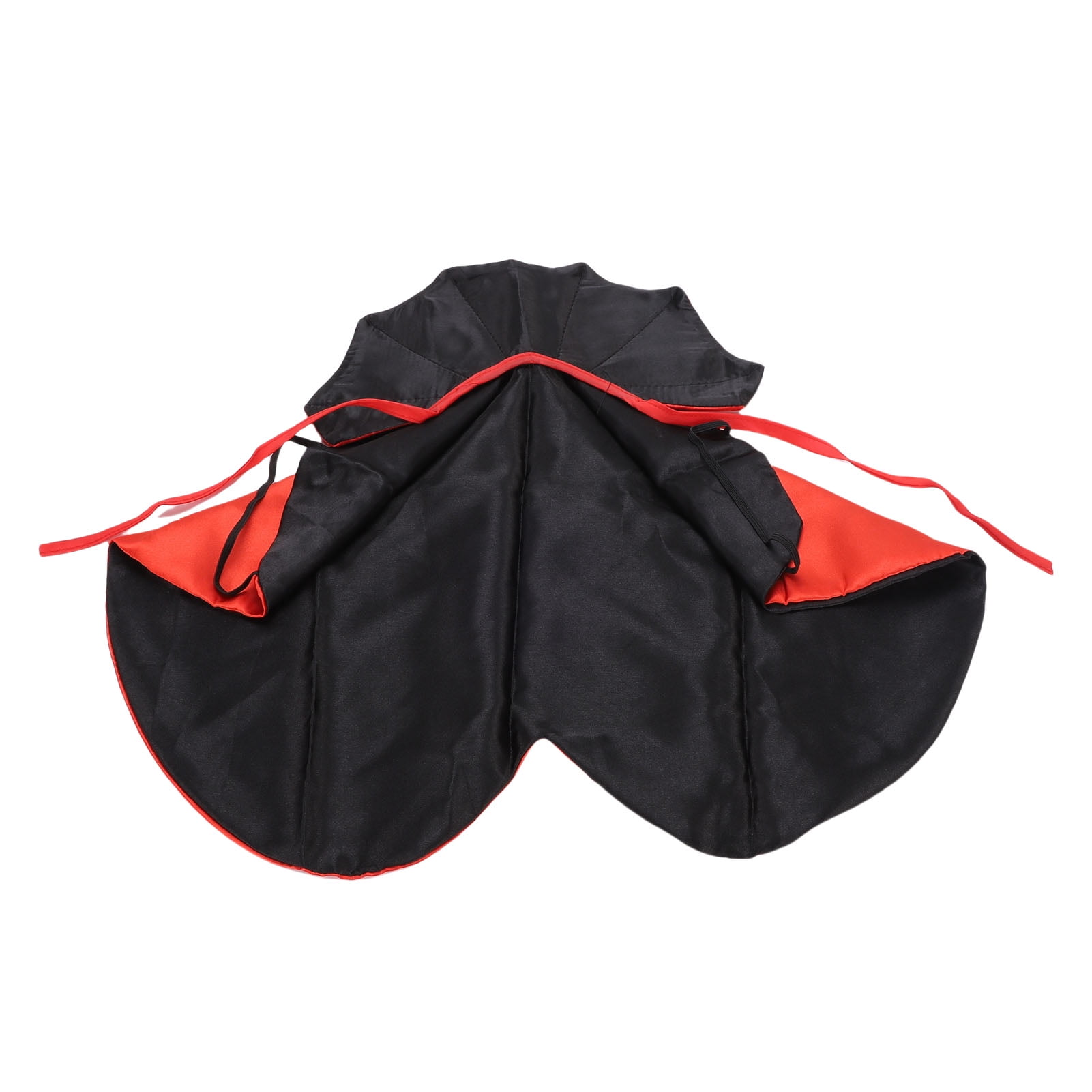 Reversible Red and Black Pet Costume Cape for Dogs and Cats Funny Cosplay Outfit for Halloween Parties and Photo Props One Size Fits Most Small Pets