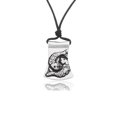 thumbnail image 1 of Piscies Silver Pewter Charm Rectangular Pendant Jewelry With Cotton Cord, 1 of 1