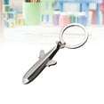thumbnail image 4 of Raindrops Novelty Keychains Airplane Shape Pendant Silver 8 X 2.5 X 1.1Cm Christmas present 1Pcs, 4 of 8