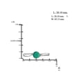 thumbnail image 4 of JewelersClub Emerald Ring Birthstone Jewelry – 0.45 Carat Emerald 0.925 Sterling Silver Ring Jewelry – Gemstone Rings with Hypoallergenic 0.925 Sterling Silver Band, 4 of 4