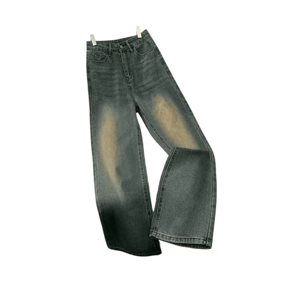 hoksml Women's High Waisted Straight Leg Jeans, Casual Loose Fit Denim Pants for Women