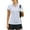 White, variant on PINSPARK Women's Golf Shirts Short Sleeve Tennis Tank Collared Workout Tops Lightweight Running T-Shirts