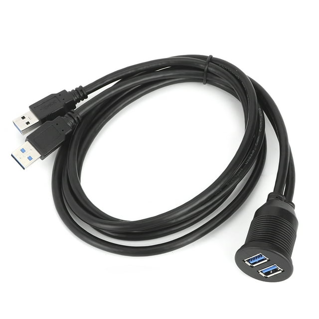 Cable USB resistente al agua, cable de datos USB 3.0 dual, cable de panel de tablero, cable de extensión de panel Características líderes en su clase