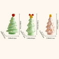 thumbnail image 2 of dianhelloya Ceramic Christmas Tree Decor High-temperature Firing Ceramics Ceramic Christmas Tree Figurine Small Xmas Tree with Fruit Topper Festive for Home, 2 of 8