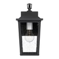 thumbnail image 2 of Quoizel Stoneleigh 1-Light Mottled Black Outdoor Wall Lantern, 2 of 10