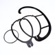 thumbnail image 1 of CIMAXIC 2Pqt Soporte Para Colgar Pelucas Negro Portátil Resistente Y Ligero Para Almacenamiento Y Secado, 1 of 6