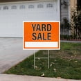 thumbnail image 2 of 3pk Yard Sale Signs with Stakes | Large Weatherproof Corrugated Plastic Garage Sale Supplies with Metal H Frame Stakes, 17" x 13", 2 of 6