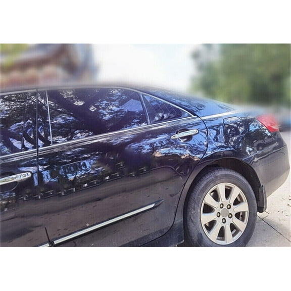 Phyun Carbon Fiber Look Rear Side Window Louver Vent Trim Cover For Toyota Camry 2007-2011