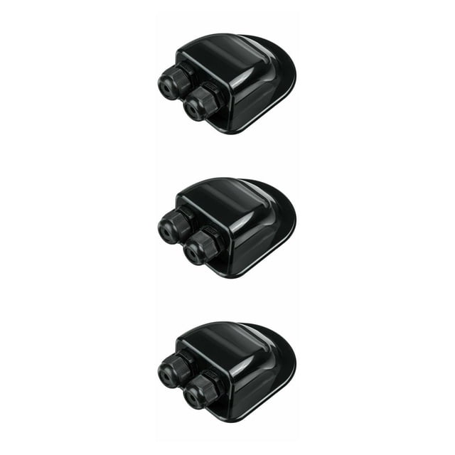 Kenally Conector de caja de empalme de glándula de entrada de cable doble de panel solar, cubierta de yate, caravanas, caravana, remolque, Type1 NO1