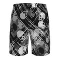thumbnail image 6 of Disketp Men'S Swim Trunks Hawaiian Breathable Surf Beach Swimsuits Mesh Lining Beach Shorts With Pockets-Seamless Pattern With Skulls, 6 of 9