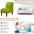 thumbnail image 4 of Armless Chair Slipcover Removable Armless Chair Cover Printed Armless Accent Chair Covers Washable Slipper Chair Slipcovers Furniture Protector Covers for Extra Large Armless Accent Chair, 4 of 7