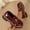 Wine, variant on Women Patent Leather Platform Loafers Round Toe Slip on Chunky Block Sole Flat Oxford Shoes All Season Fashion Casual Footwear Black 8.5(43)