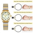 thumbnail image 2 of Watches for Women Easy Reader Analog Ladies Quartz Watches with Stainless Steel Expansion Band, Waterproof Watches Gift For Women -M Size, 2 of 8