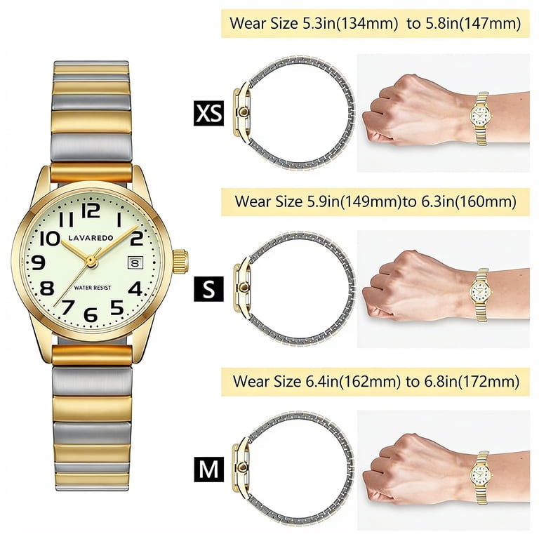 Watches for Women Easy Reader Analog Ladies Quartz Watches 