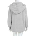thumbnail image 3 of Lmnyox Women's Fleece Jacket Oversized Open Front Fuzzy Coat Winter Casual Thermal Long Sleeve Jacket with Pocket, 3 of 5