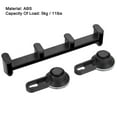 thumbnail image 3 of Uxcell Suction Cup Row Hook 4 Hooks Wall Mount Detachable Hanger for Bathroom Kitchen 245x100mm Black, 3 of 5