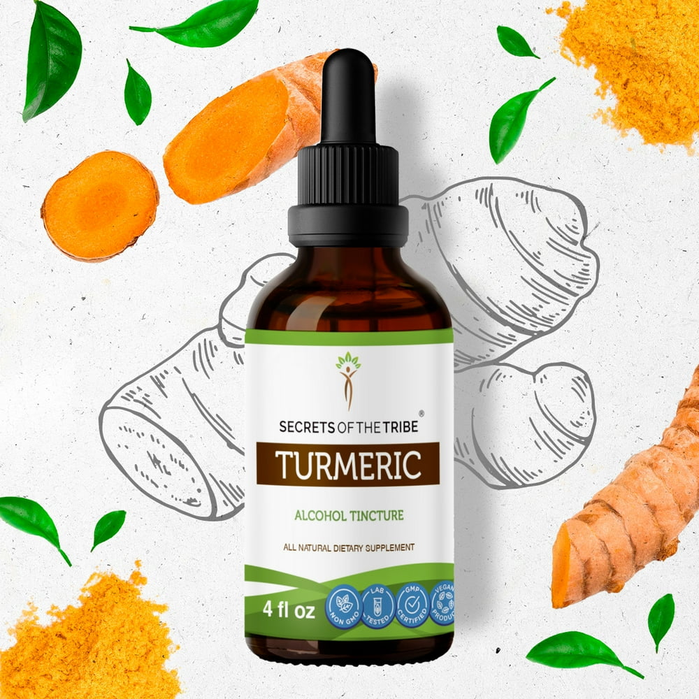 Turmeric Tincture Alcohol Extract, Organic Turmeric Curcuma Longa