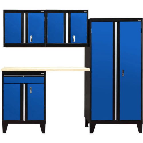 Sandusky 5Piece Modular Garage Welded Storage System, 79"H x 18"D x 96"W