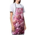 thumbnail image 4 of Pofeuu Pink Glitter Heart Candy Print Aprons with Pockets, Cute Aprons for Kitchen, Cooking, Server, Barber, Chef Apron, 4 of 7