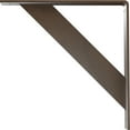 thumbnail image 4 of Ekena Millwork 2"W x 14"D x 14"H Traditional Steel Bracket, Hammered Brown, 4 of 13